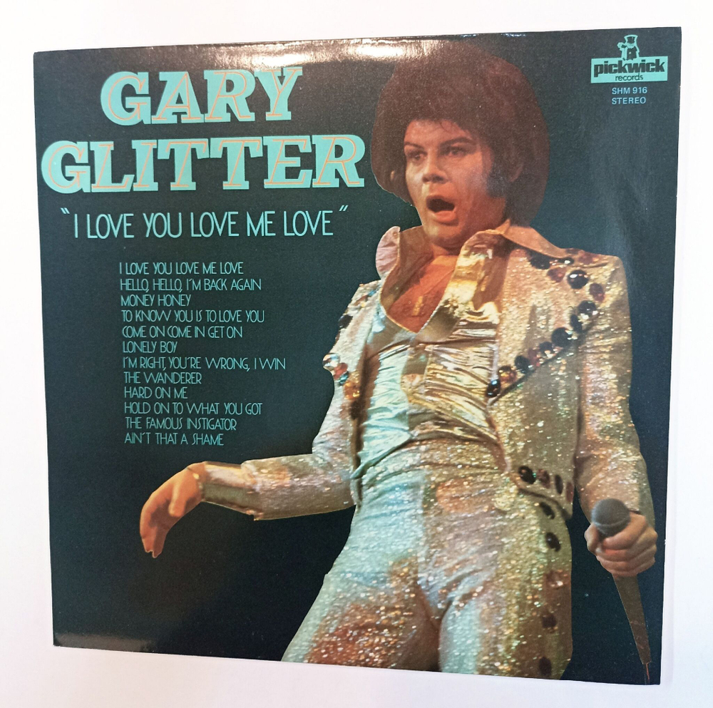 Винтажная виниловая пластинка LP Gary Glitter I Love You (UK 1977)