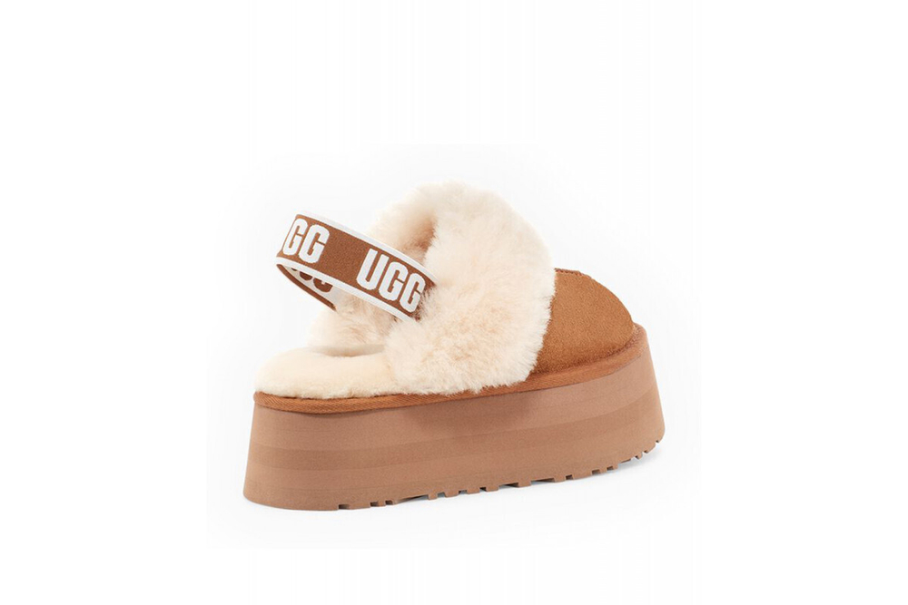 UGG Funkette Suede Platform Chestnut