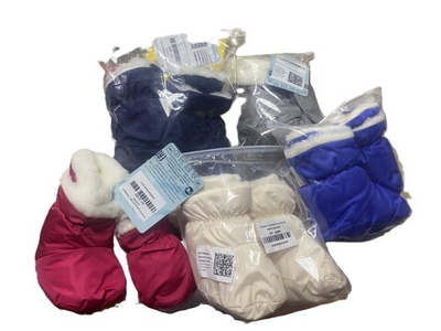 Комплект пинетки и варежки для детей до 1 года