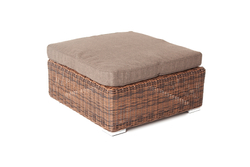 "Лунго" трансформирующийся диван из искусственного ротанга, цвет коричневый