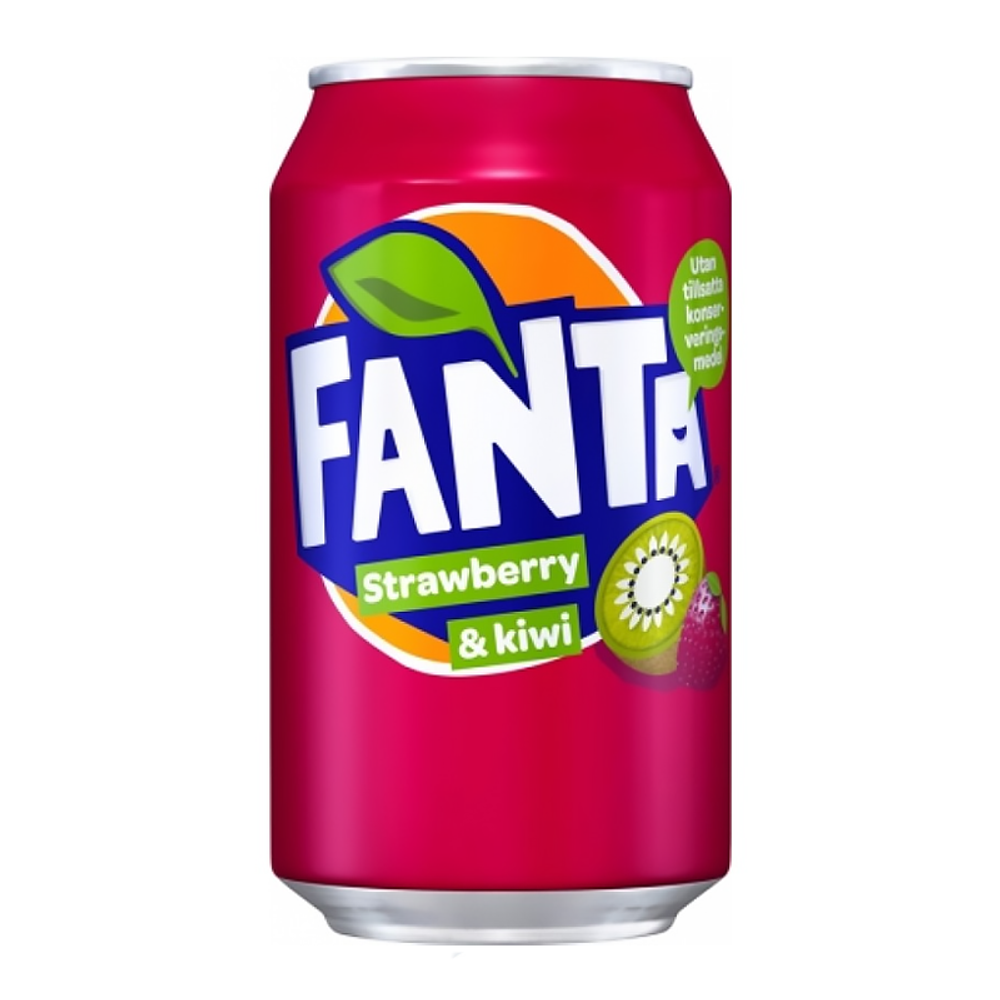 Газированный напиток Fanta Strawberry &amp; Kiwi 330мл, Германия