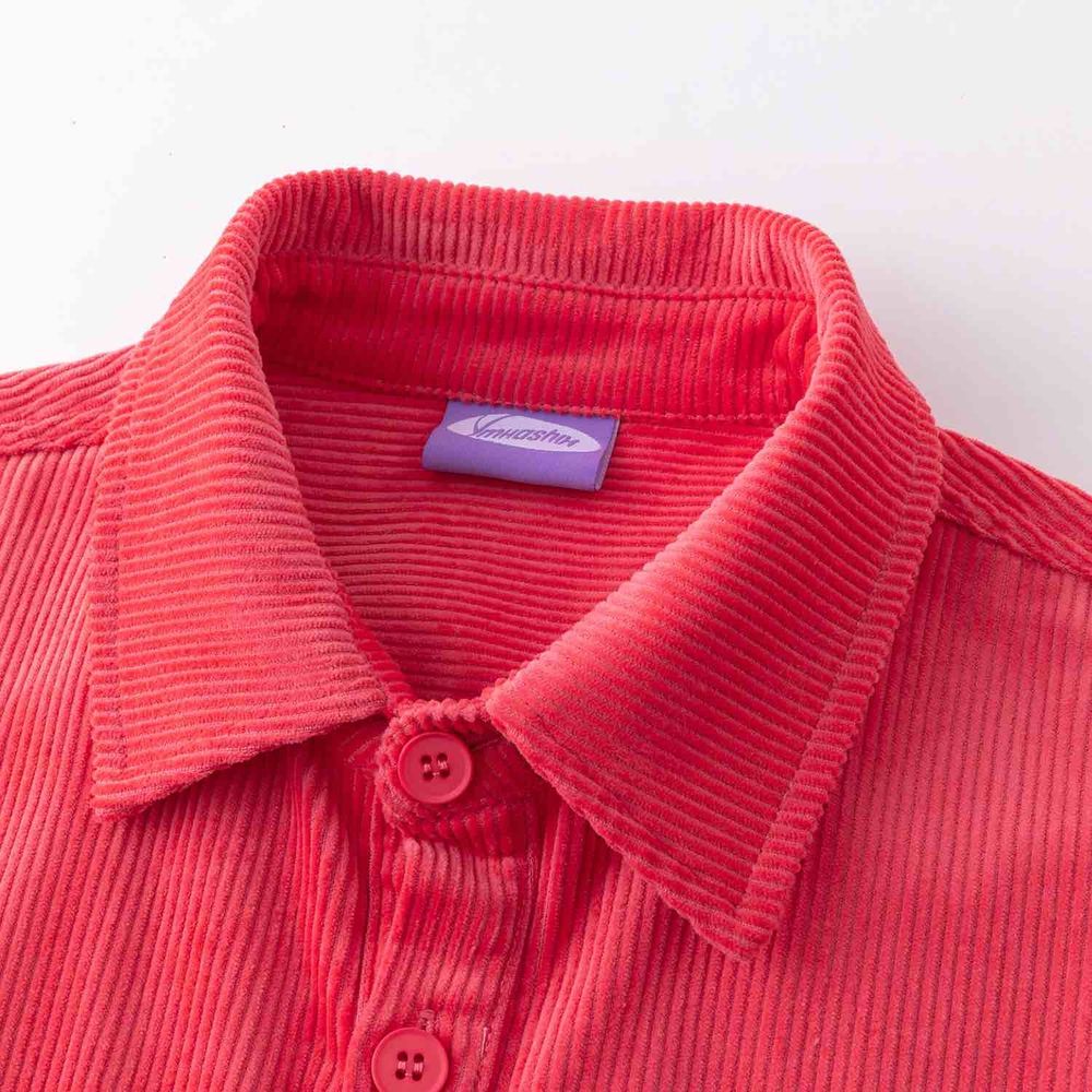 Рубашка Ymkashix Velvet Button багровая