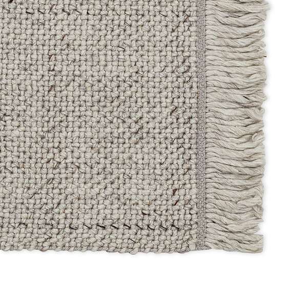 Ковер из переработанного пластика светло-серого цвета из коллекции ethnic, 160х230 см