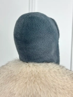 шапка зимняя ушанка из мягкого экомеха меховая