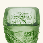 Ваза Lalique Pivoines зеленая, 14 см