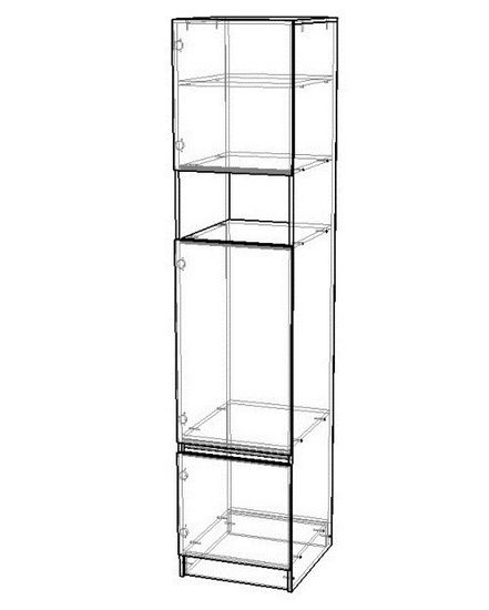 Шкаф-пенал ДЕСТИНИ-1 левый