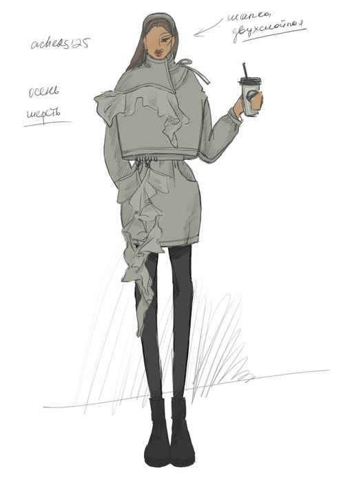 ЮБКА ЛУНЕС СЕРЫЙ