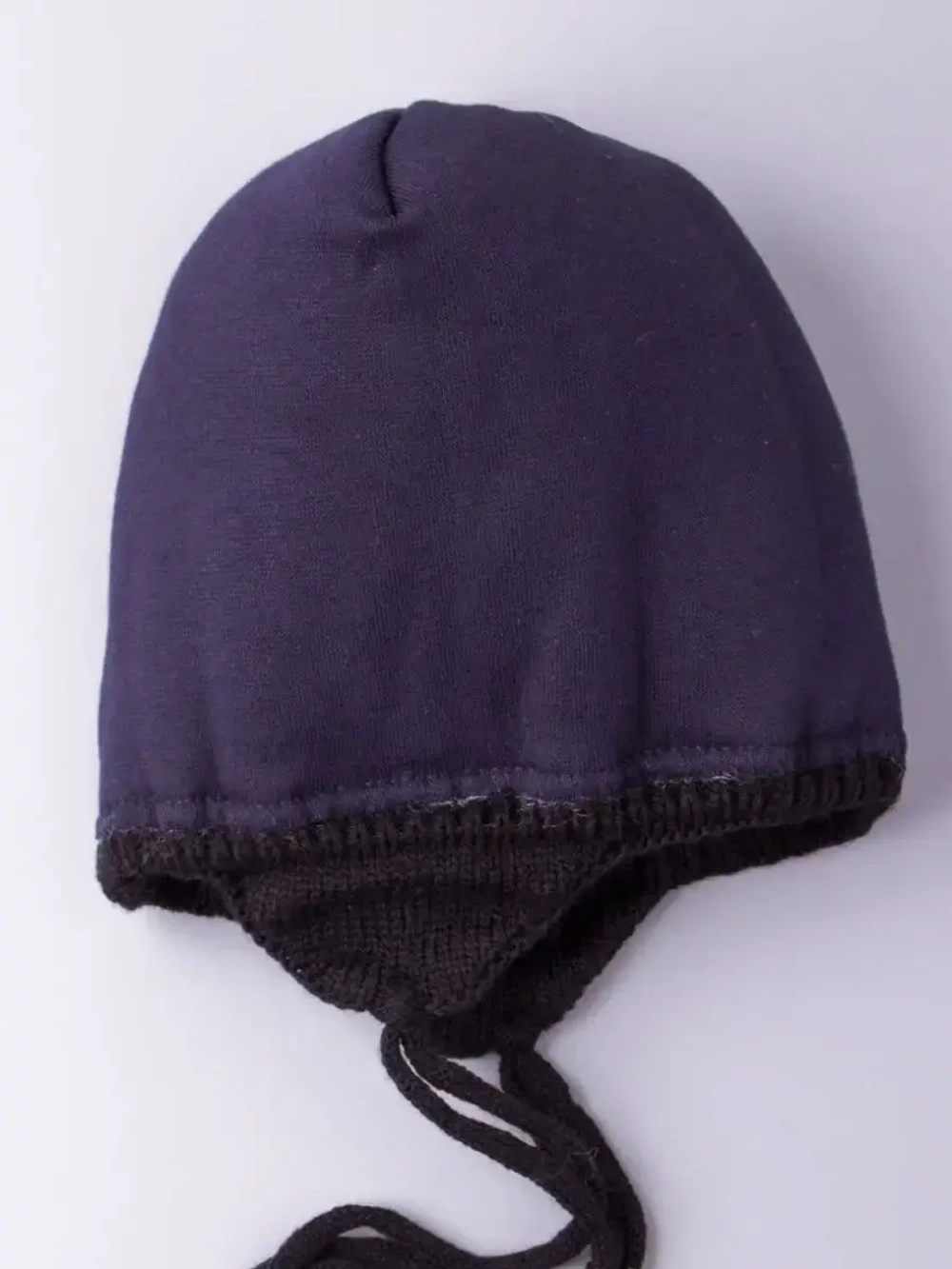 Шапка зимняя вязаная с помпоном для детей