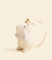 Елочная игрушка — Капибара в голубом бантике | Reveri
