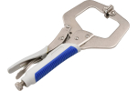 Ручной зажим с С-образными губками и фиксатором 275мм 40427