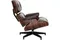 Кресло с оттоманкой Eames Lounge Premium, состаренная кожа