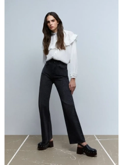 Джинсы со стразами