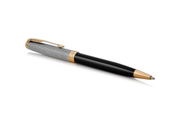 Шариковая ручка Parker Sonnet Chiselled and Black GT