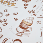 Клеенка столовая DEKORAMA 140см*20м "Кофе и шоколад коричневый"