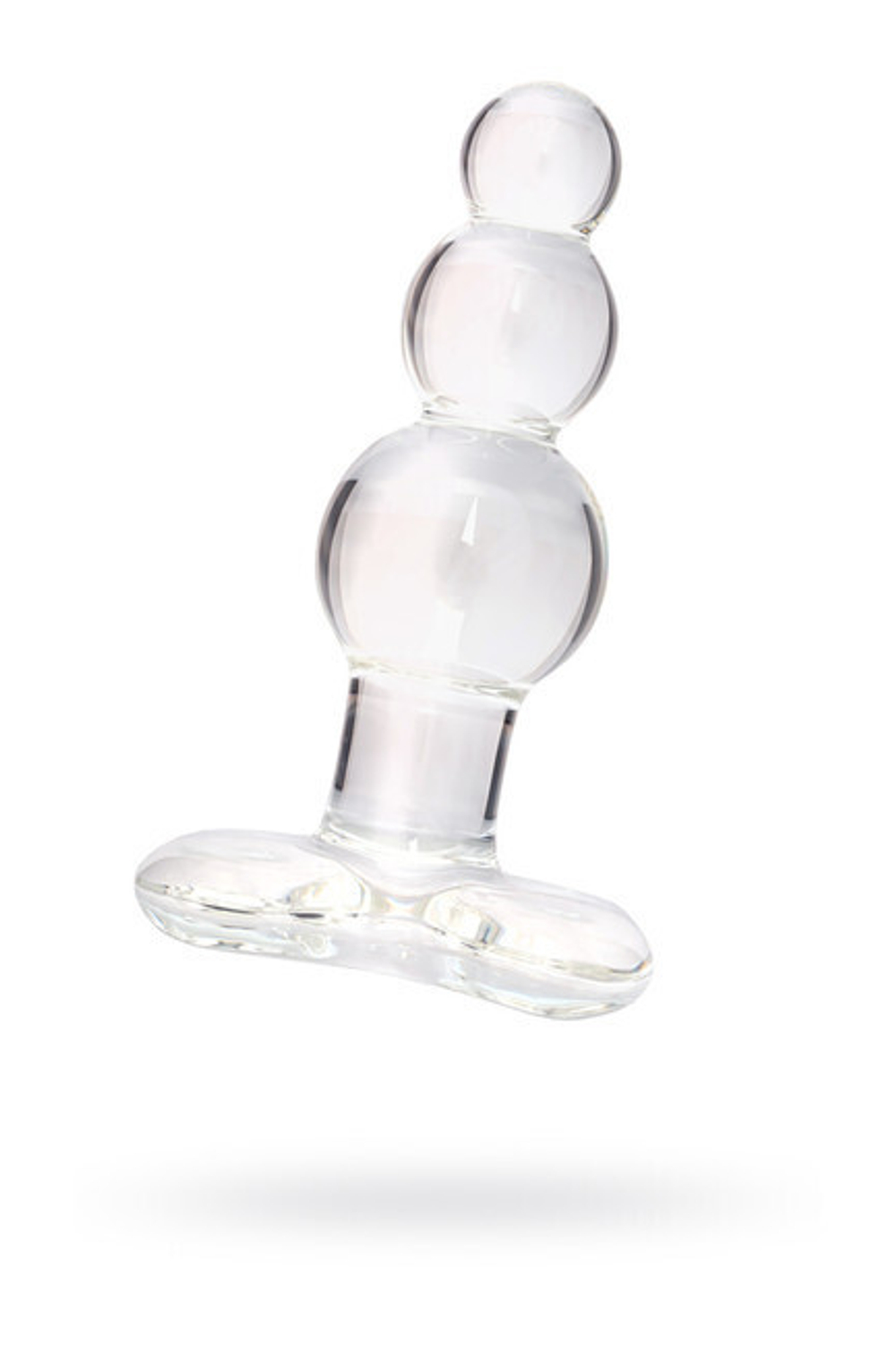 Анальная втулка Sexus Glass стеклянная, прозрачная (Цвет: прозрачный)