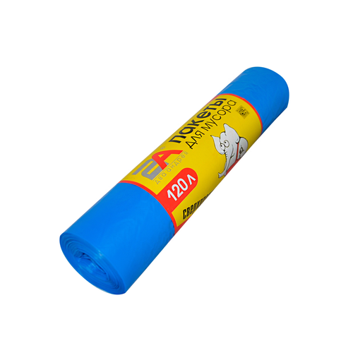 Мешки д/мусора 120 л 50 шт син Слоны/6 2А