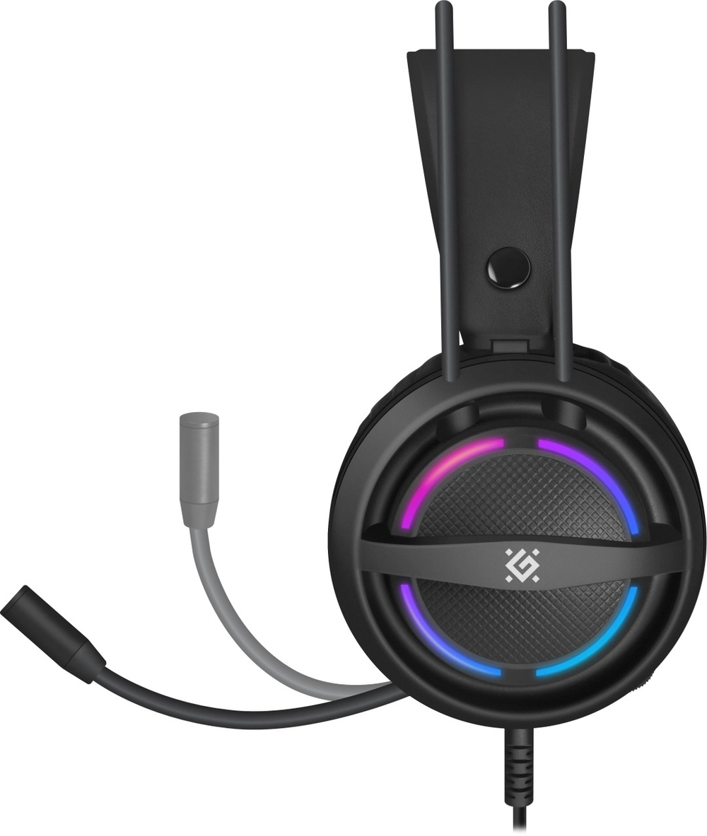Наушники Defender Dexter RGB черный