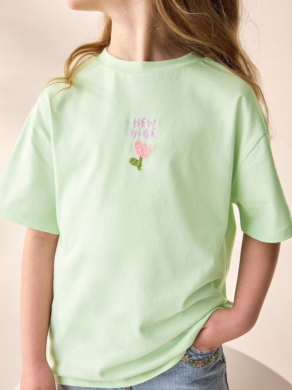 Футболка для девочки Next AL9-387, Мятный