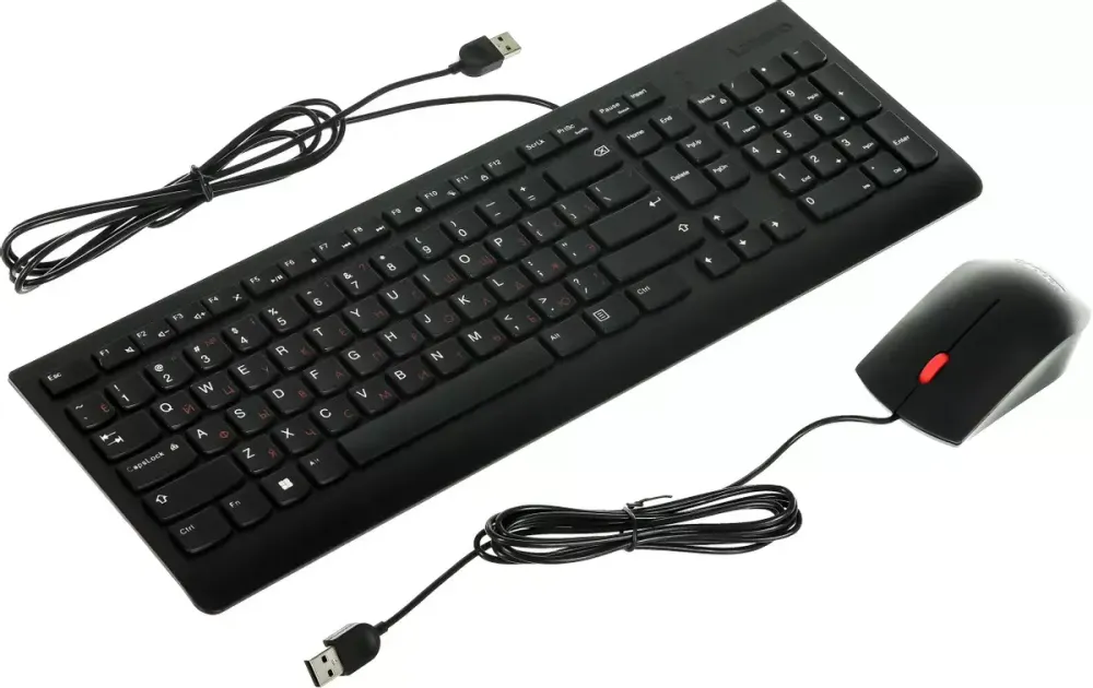 Клавиатура проводная Lenovo Essential Wired Combo (4X30L79912)