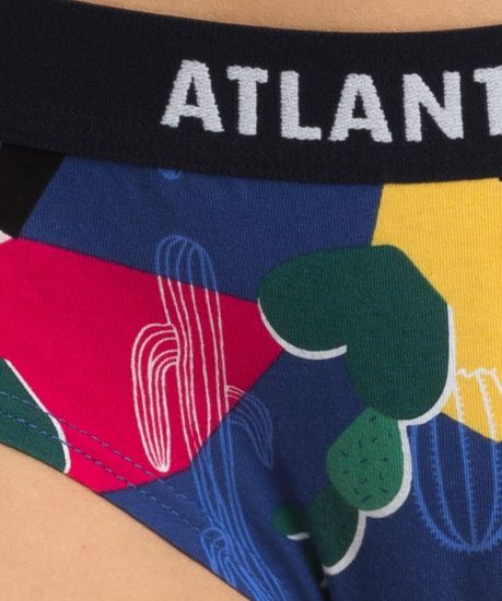 Женские трусы хипстеры (3шт) Atlantic Flamingo 3LP-181, розовые + темно-синие