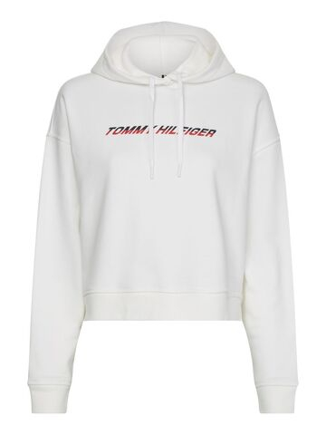 Женская Кофта теннисная Tommy Hilfiger Regular Graphic Hood - белый