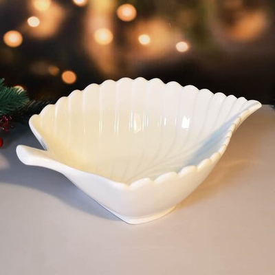 Блюдо сервировочное 25*19*8см "Leaf", фарфор