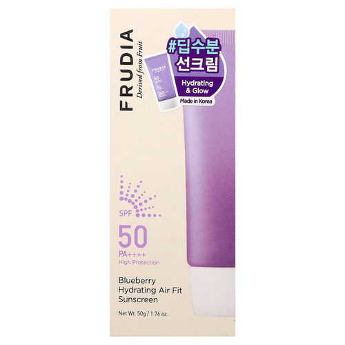 Frudia, увлажняющий солнцезащитный крем с голубикой, SPF 50 PA++++, 50 г (1,76 унции)