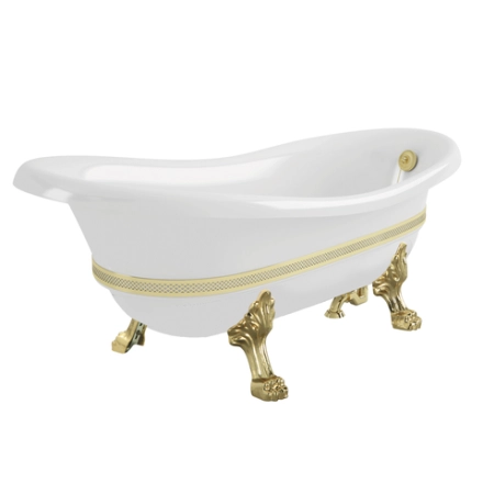 Ванна Migliore Bella Decor 26982 на лапах Standart 170x80 см, золото