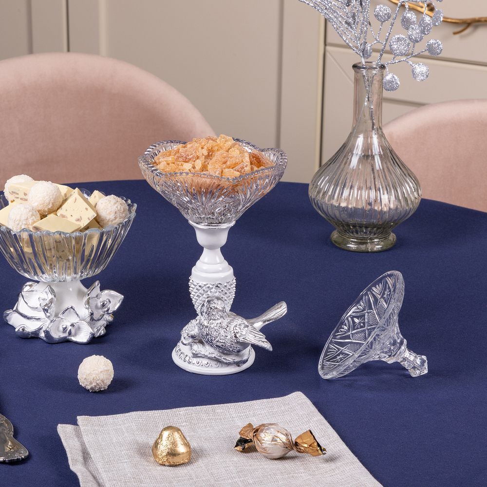 Сахарница стеклянная с крышкой Терра Сонг Белый