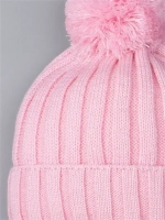 Шапка для девочки на завязках осенняя