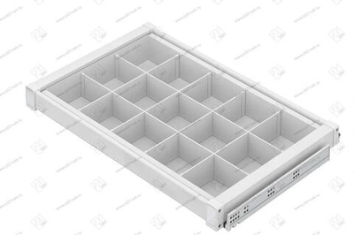 S-6716-W Ящик для аксессуаров в базу 700 мм, Starax, (660-690х475х100 мм), белая