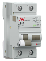 Автомат дифференциальный EKF rcbo6-1pn-10B-10-ac-av