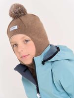 Шлем демисезонный из смесовой шерсти "Мокко"