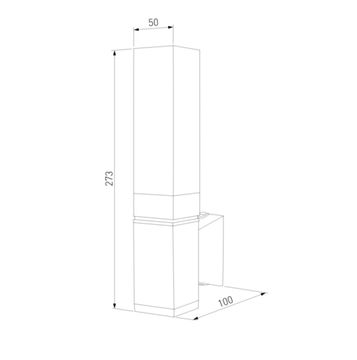 Уличный настенный светодиодный светильник 1534 TECHNO LED серый Elektrostandard
