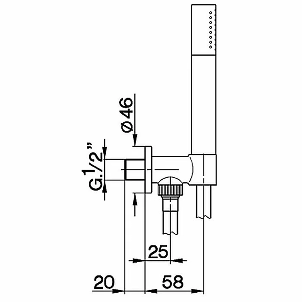 Душевой гарнитур Cisal SHOWER DS01881321 хром/черный