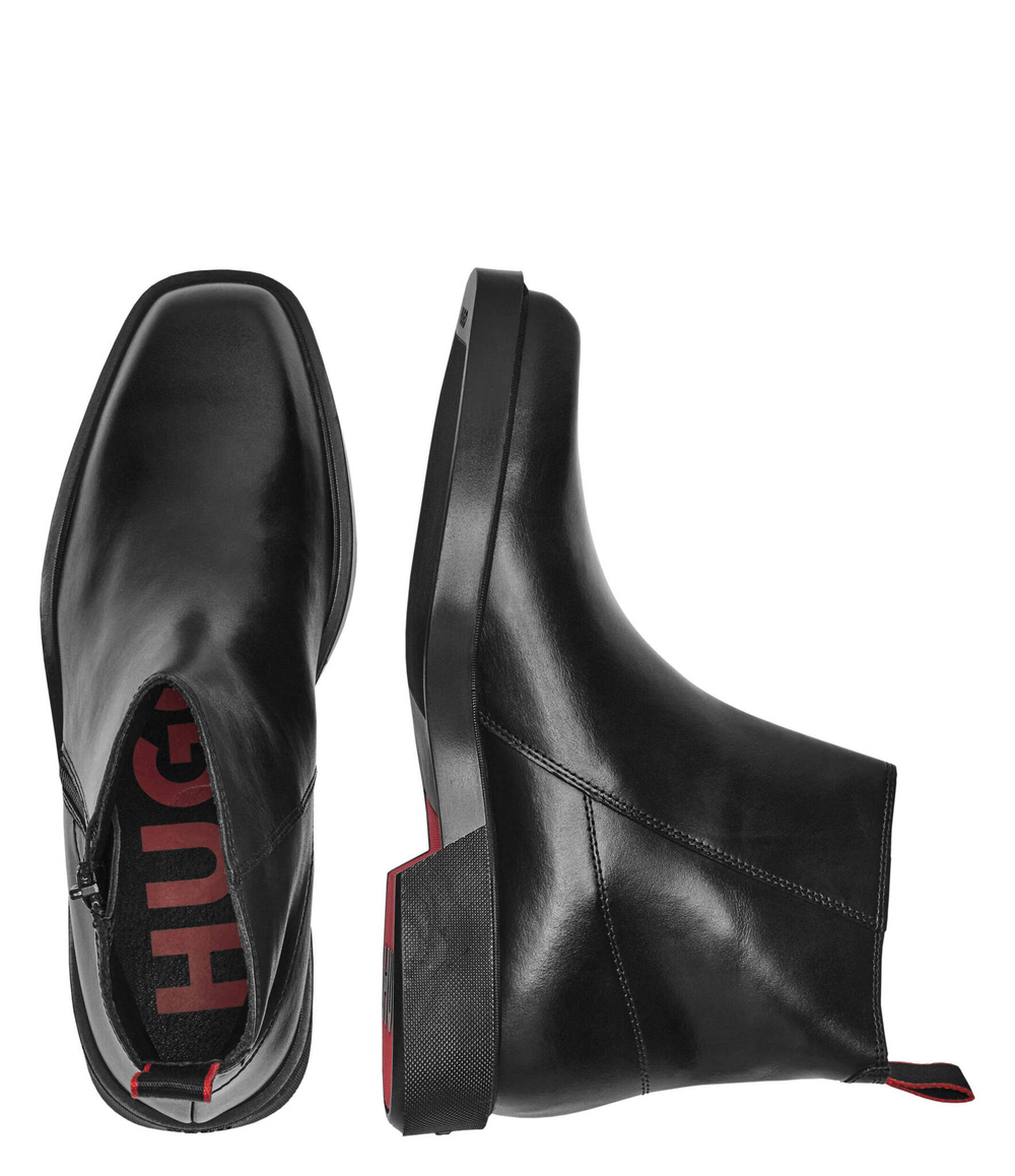 Кожаные высокие сапоги IKER HUGO - черный(50528795)