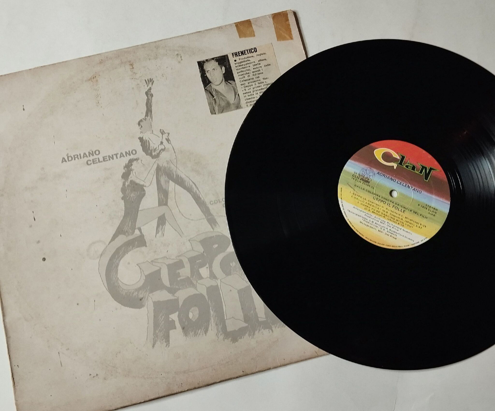 Винтажная виниловая пластинка LP Adriano Celentano Geppo Il Folle (Italy 1978) Hello America