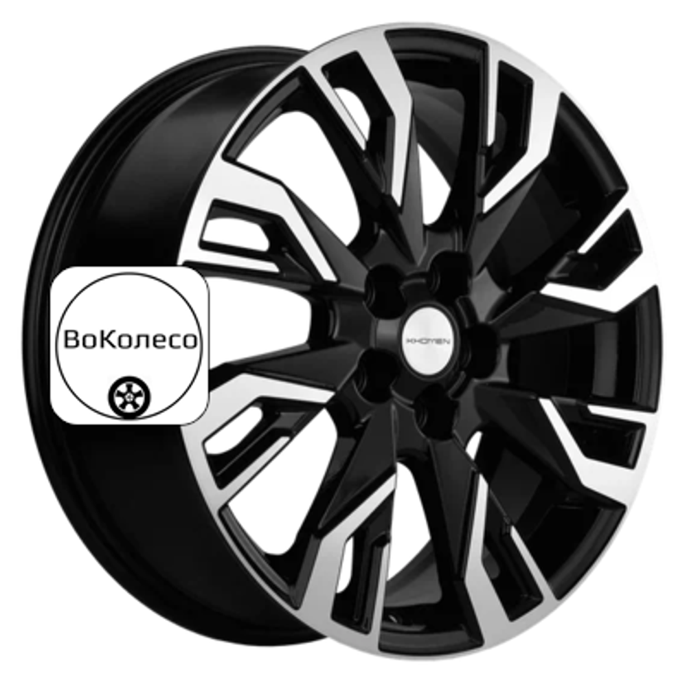 7x18/5x114,3 ET38 D67,1 KHW1809 (Outlander) Black-FP Khomen Wheels
