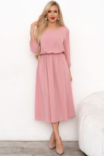 Платье Селена (пудровый) Р11-1186/6 Nikol