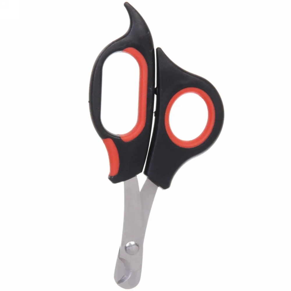 Когтерез для животных «ЗООУЛЬТРА», механизм ножницы, цвет чёрный / красный, 12см