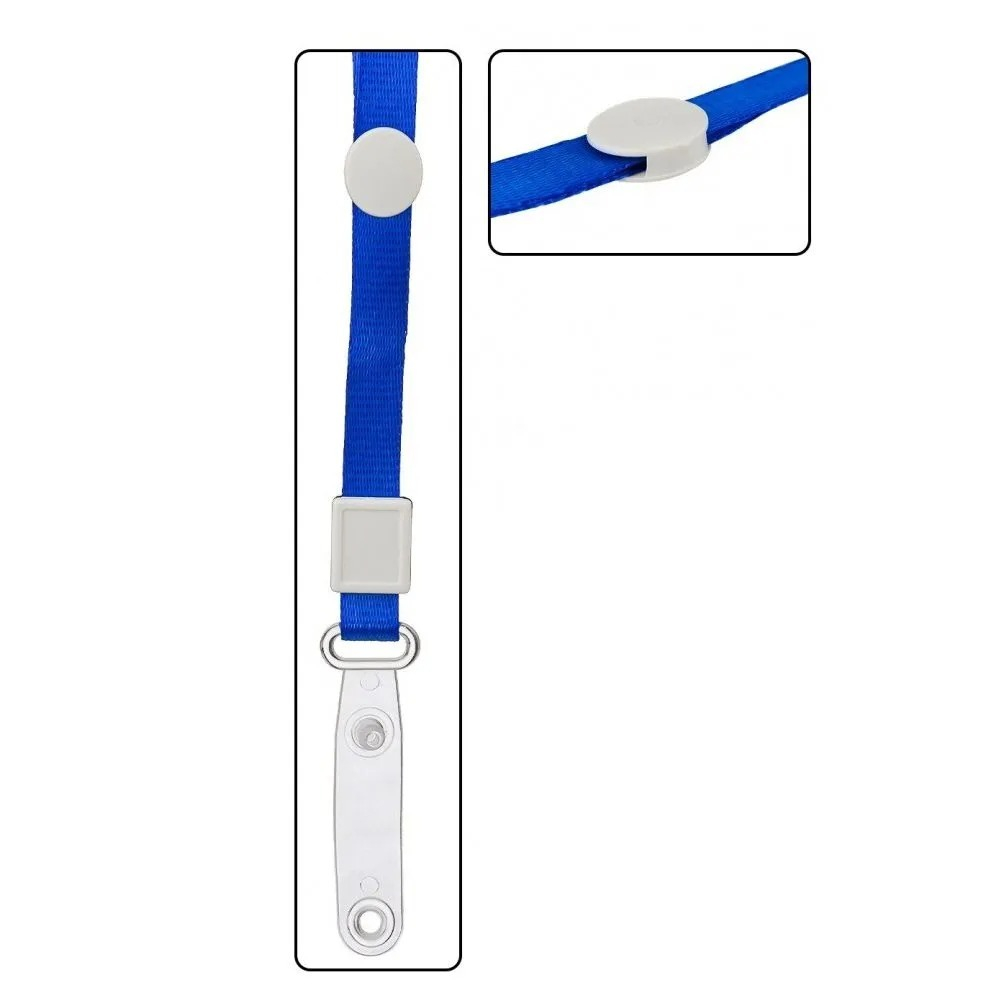 Бейджи пластиковые на шнурке А7, 2 штуки, горизонтальные для пропуска сотрудников, школьников, мероприятия, пропуска, набор бейджей с лентой на шею, 100*68 мм