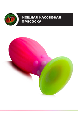 Фантазийный стимулятор светящийся в темноте Xeno Egg XL 17.6х7.9 см