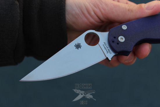 Нож складной Spyderco Paramilitary 2 C81GPDBL2 c клинком из стали CPM-S110V, рукоять G10