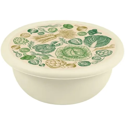 Миска пластиковая 3,2л «Modena» с крышкой светло-бежевый