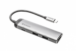 Многопортовый разветвитель Verbatim USB-C 2x USB 3.0/ HDMI