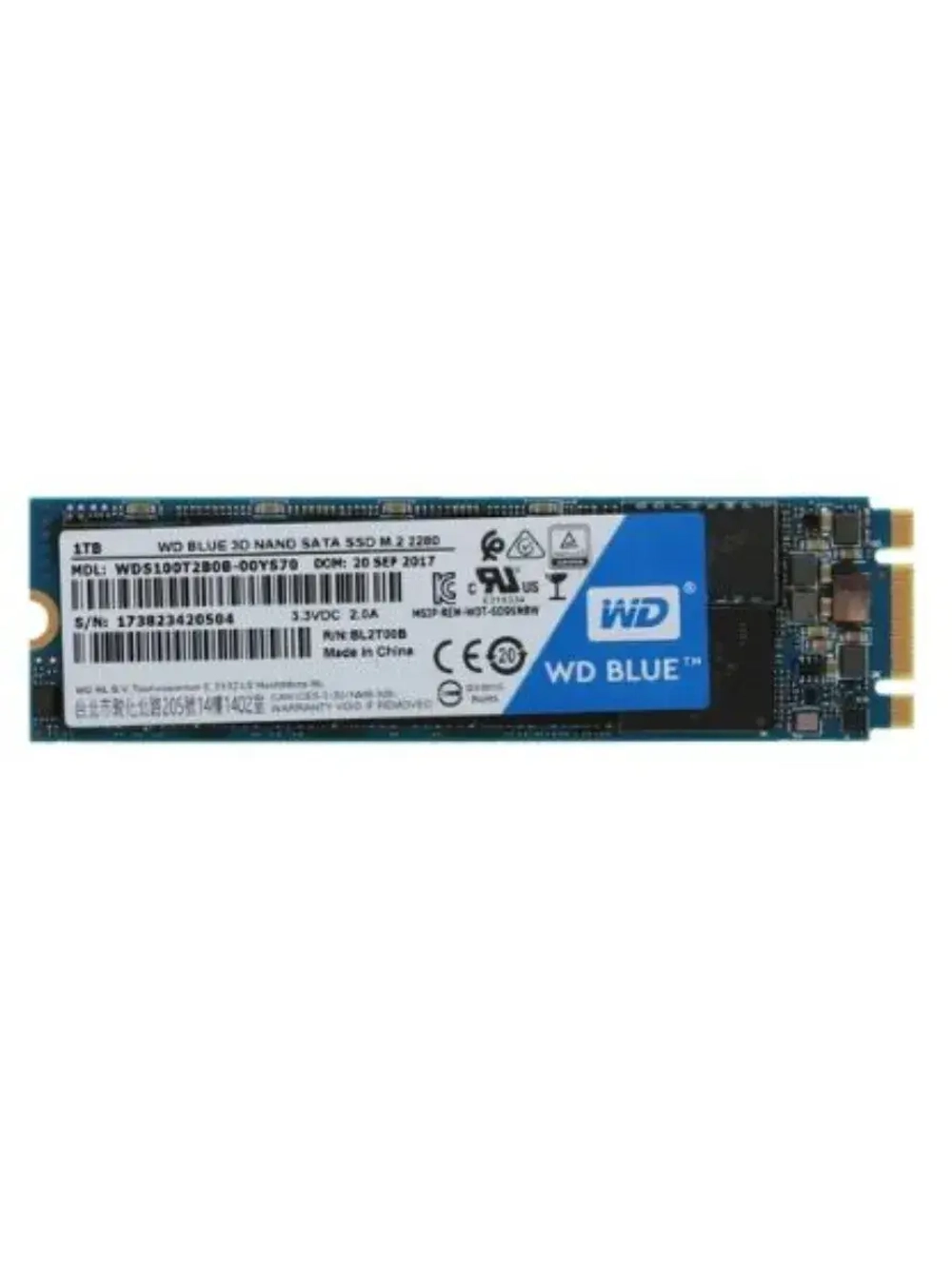1 ТБ M.2 SSD накопитель Blue WDS100T2B0B