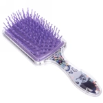 Расческа массажная детская «Russkaya krasa», Красавица, микс 4 цвета, на подвесе, 20*6см