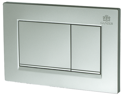 Кнопка для инсталляции СМАРТ,  с КВАД. клав. (САТИН)  GANZER  (24/1шт)