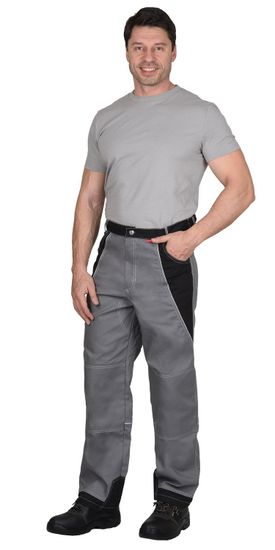 Брюки "Сириус-Пекин" (серый/черный)