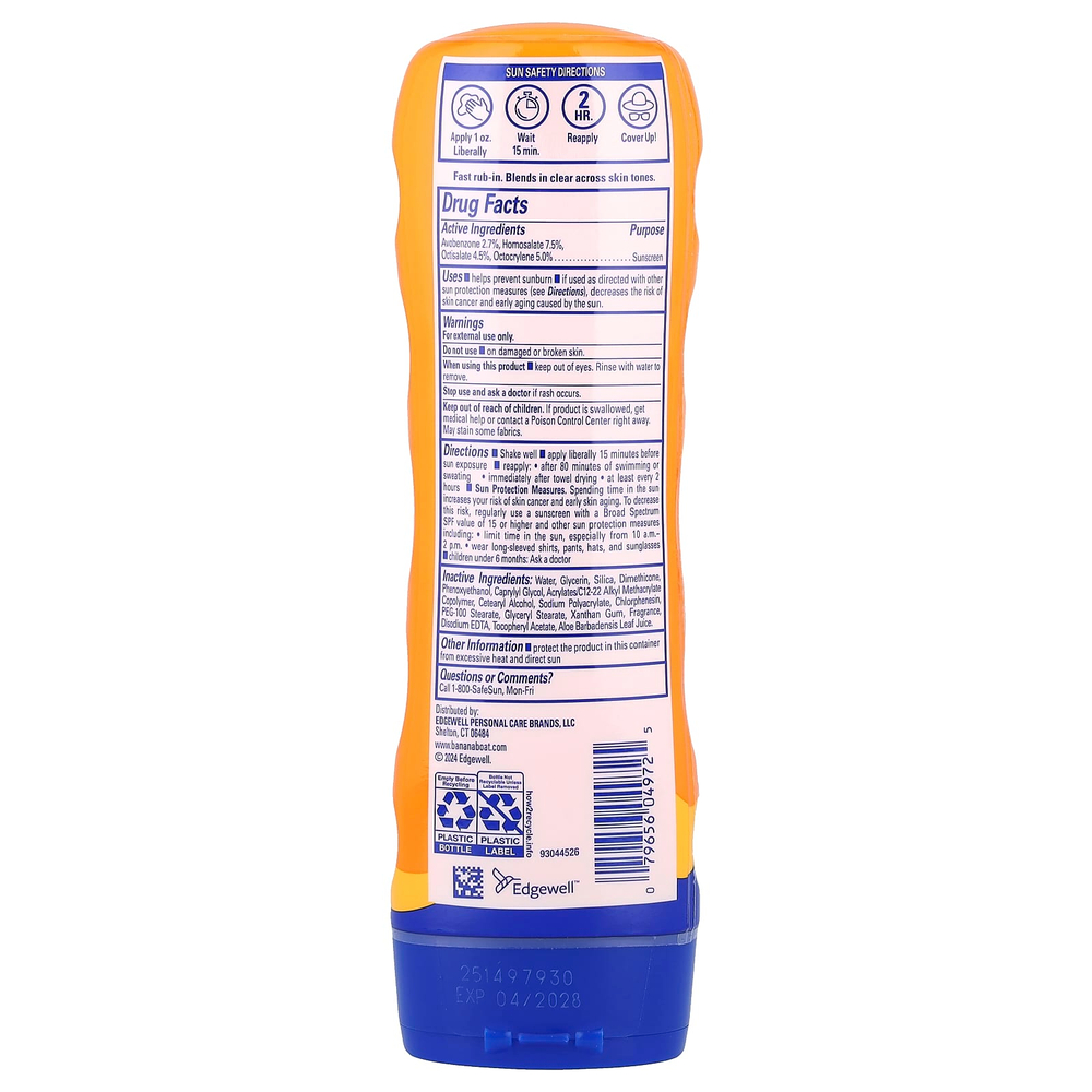 Banana Boat, Sport™, солнцезащитный лосьон, SPF 50+, 236 мл (8 жидк. унций)